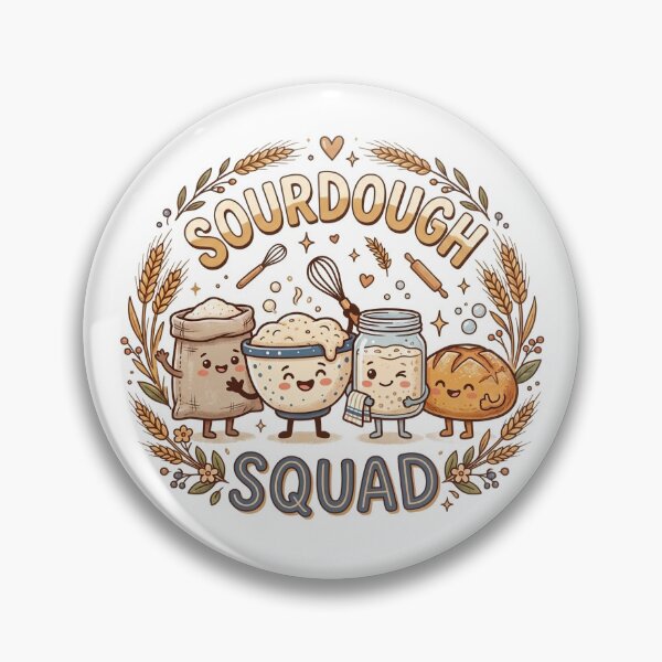 Item preview, Sourdough Squad Mug | Funny Sourdough Baker Gift Mug | Bread Baking Coffee Cup | Artisan Bread Lover Design designed and sold by Softbear Atelier.