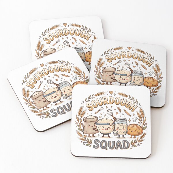 Item preview, Sourdough Squad Mug | Funny Sourdough Baker Gift Mug | Bread Baking Coffee Cup | Artisan Bread Lover Design designed and sold by Softbear Atelier.