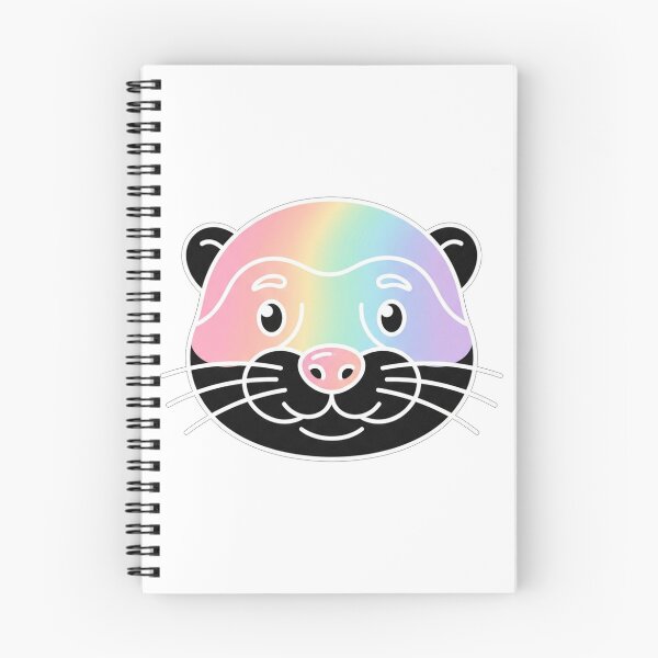 Item preview, Cute Rainbow Faced Otter Face Illustration designed and sold by Owcomm.