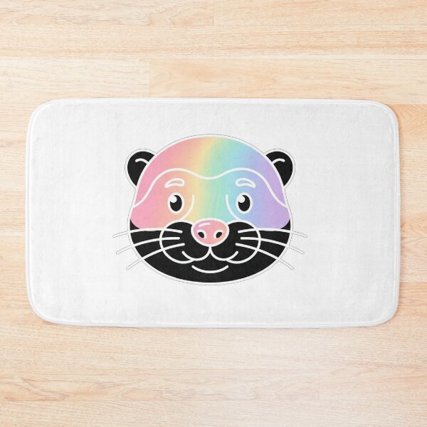 Item preview, Cute Rainbow Faced Otter Face Illustration designed and sold by Owcomm.