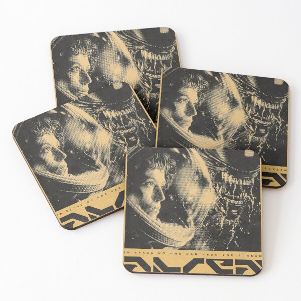 Item preview, Alien Vintage Sci-Fi Horror: Xenomorph, Ripley & Movie Quote Fan Art designed and sold by benja-08.
