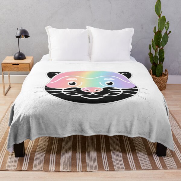 Item preview, Cute Rainbow Faced Otter Face Illustration designed and sold by Owcomm.