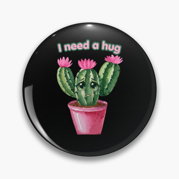 Item preview, I Need a Hug Cute Sad Cactus | Kawaii Plant Lover Funny Introvert Design designed and sold by emiliacreations.