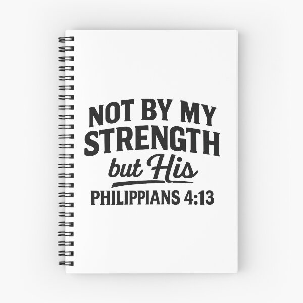 Item preview, not by my strength but his,Religious,Christianity  designed and sold by CloudyPress.
