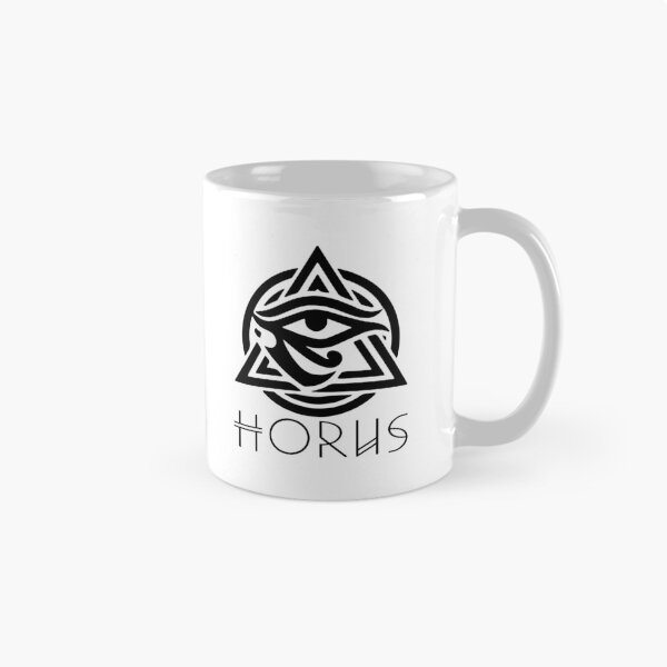 Item preview, Eye of Horus Geometric Logo Symbol with Ancient Text Style designed and sold by FlatInkStudio.