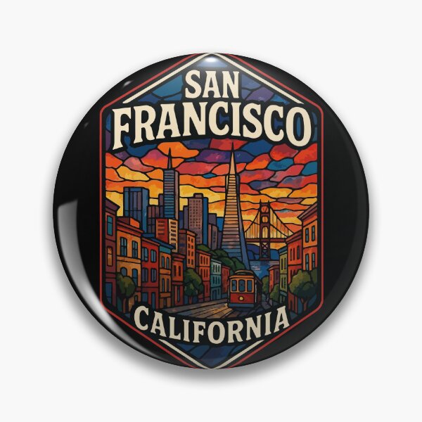 Item preview, San Francisco California USA Stained Glass  designed and sold by TomFrontierArt.