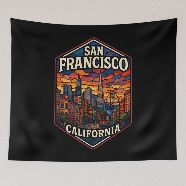 Item preview, San Francisco California USA Stained Glass designed and sold by TomFrontierArt.