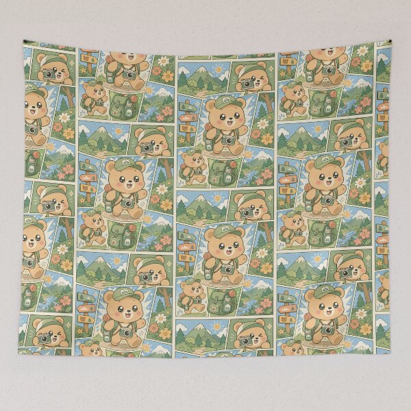 Item preview, Kawaii Bear National Park Adventure designed and sold by Magmashup.