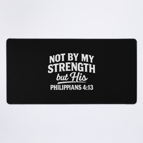 Item preview, not by my strength but his,Religious,Christianity designed and sold by CloudyPress.