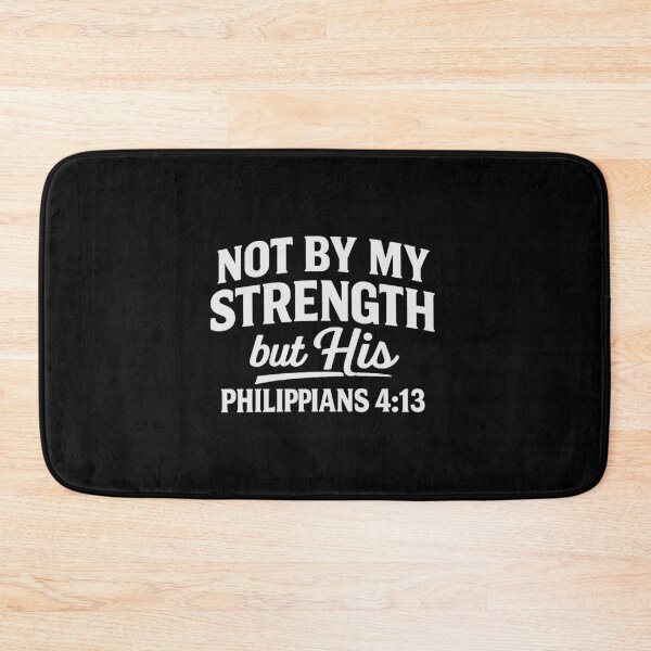 Item preview, not by my strength but his,Religious,Christianity  designed and sold by CloudyPress.