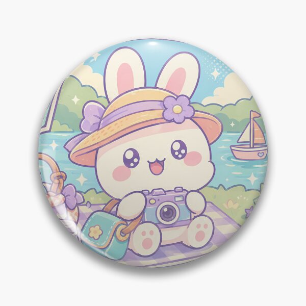 Item preview, Kawaii Bunny Lake Picnic Adventure designed and sold by Gift Phrase Studio.