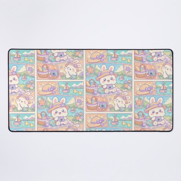 Item preview, Kawaii Bunny Lake Picnic Adventure designed and sold by Gift Phrase Studio.