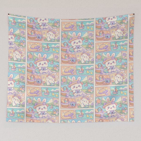 Item preview, Kawaii Bunny Lake Picnic Adventure designed and sold by Gift Phrase Studio.