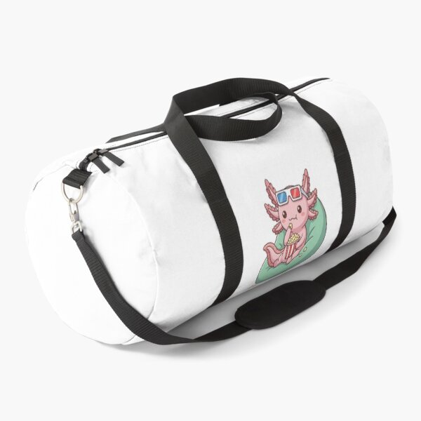 Item preview, Cute Axolotl Watching Movie Popcorn designed and sold by Ella_Sketch.
