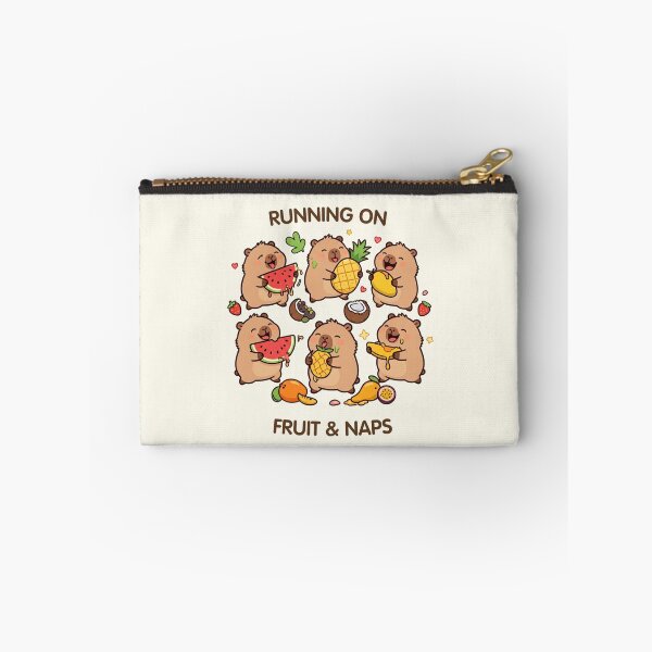 Item preview, Running on Fruit & Naps – Cute Tropical Capybaras designed and sold by BCapybara.