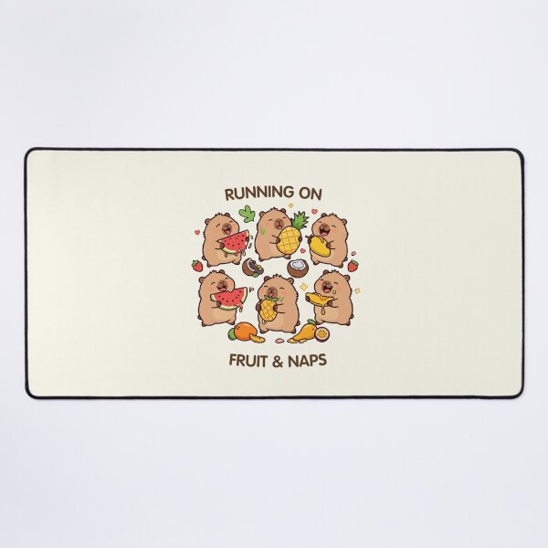 Item preview, Running on Fruit & Naps – Cute Tropical Capybaras designed and sold by BCapybara.
