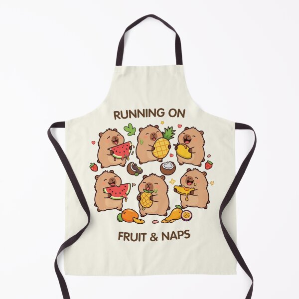 Item preview, Running on Fruit & Naps – Cute Tropical Capybaras designed and sold by BCapybara.