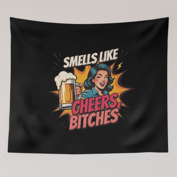 Item preview, Smells Like Cheers, Bitches | Funny Gift For Beer Lovers designed and sold by BrokenLabel.