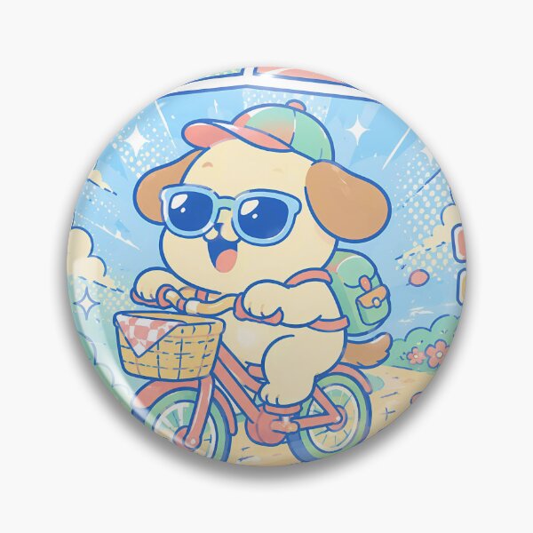 Item preview, Kawaii Dog Bicycle Adventure designed and sold by Gift Phrase Studio.