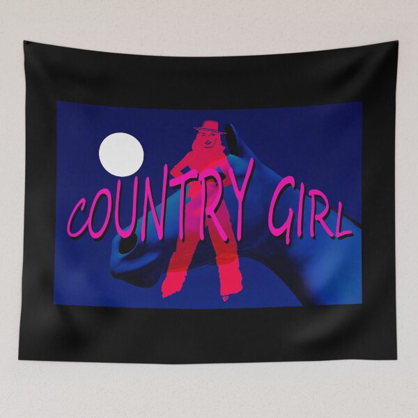 Item preview, Country Girl with Horse and Moon designed and sold by Dlt1981.