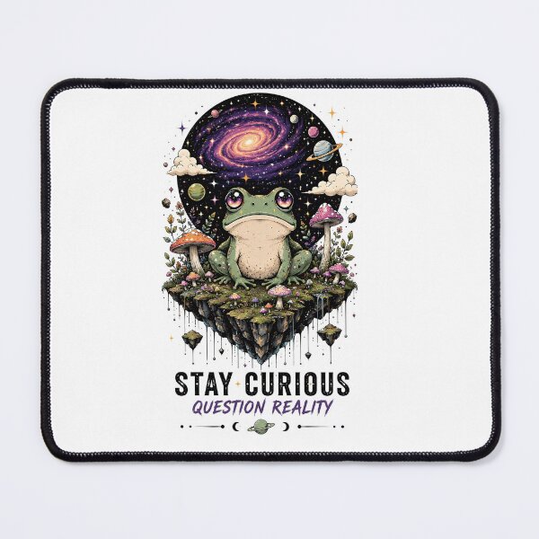 Item preview, Curious Frog Galaxy Fantasy Illustration designed and sold by Amr Siam.