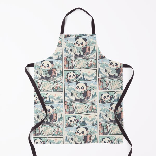 Item preview, Kawaii Panda Misty Mountain Backpacker designed and sold by Gift Phrase Studio.