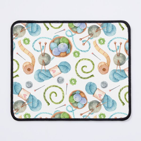 Item preview, Knitting Watercolor Seamless Pattern | Yarn, Knitting Needles & Crochet Supplies designed and sold by White Rabbit Design .