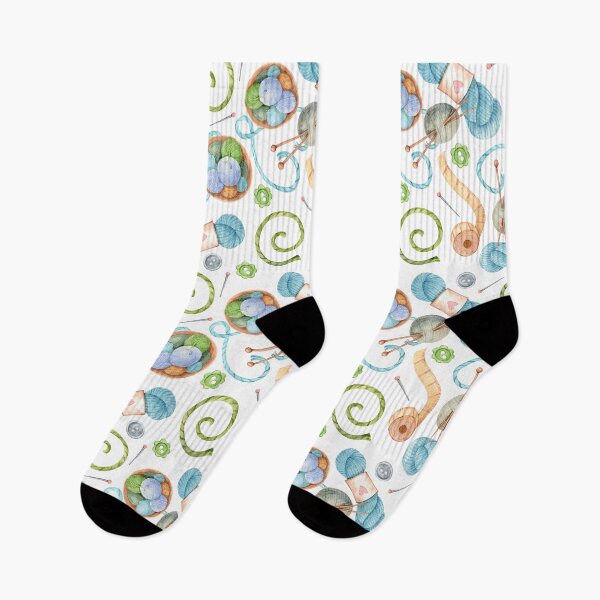 Item preview, Knitting Watercolor Seamless Pattern | Yarn, Knitting Needles & Crochet Supplies designed and sold by White Rabbit Design .