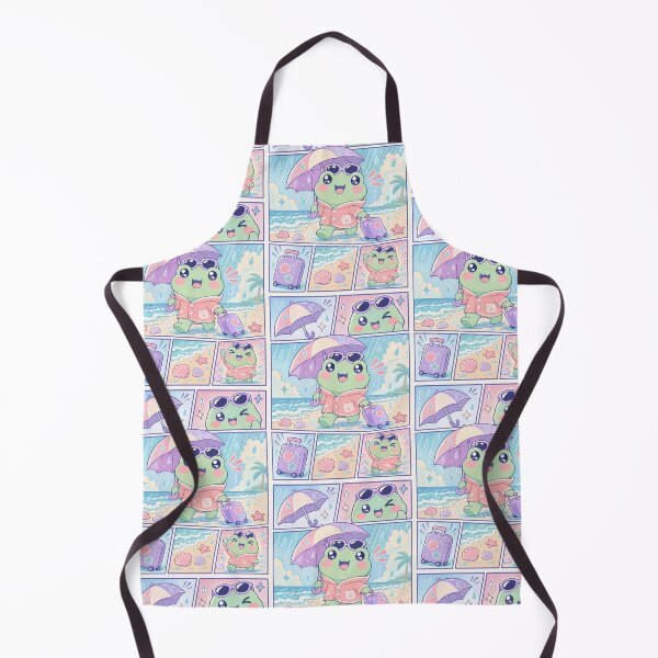 Item preview, Kawaii Frog Rainy Beach Vacation designed and sold by Gift Phrase Studio.