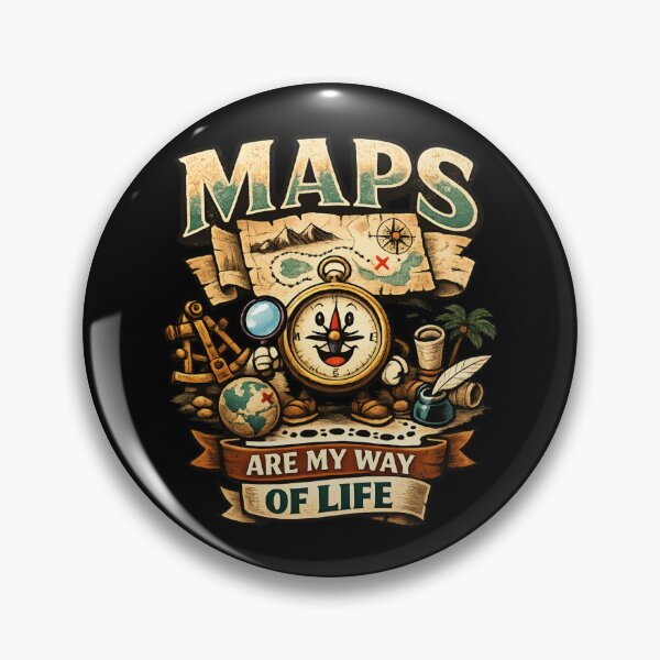 Item preview, Vintage Cartographer - maps are my way of life designed and sold by SidTastic .