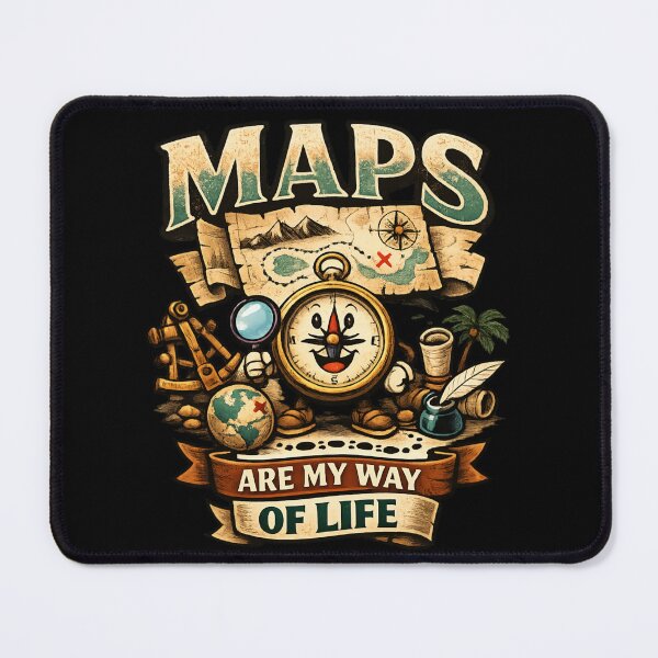 Item preview, Vintage Cartographer - maps are my way of life designed and sold by SidTastic .