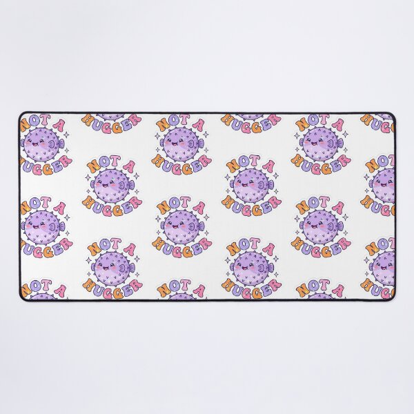 Item preview, Not A Hugger Cute Pufferfish - Funny Kawaii Introvert Groovy Meme designed and sold by raedattia.