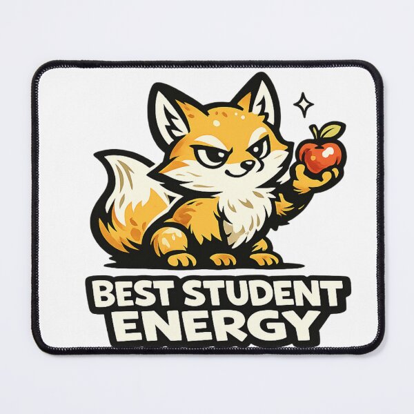 Item preview, Funny Fox Best Student Energy Sticker | Back to School Student Gift designed and sold by Moonveil_Studio.