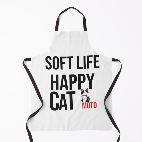 Item preview, Soft Life Happy Cat Moto - Cute Funny Cat Lover Typography Design designed and sold by PrintforDesign.