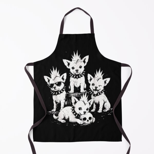 Item preview, Vintage Punk Chihuahua Rock Chihuahua Mohawk Spiked Collar designed and sold by Rahamkshop.