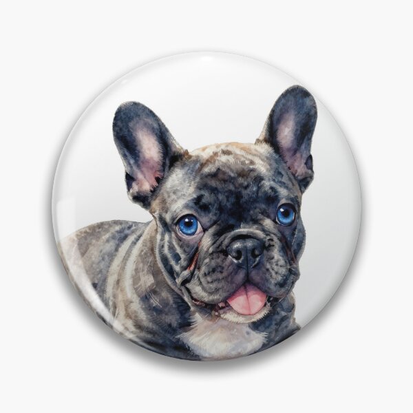 Item preview, Silver-grey Blue puppy french bulldog  designed and sold by WildArtIT.