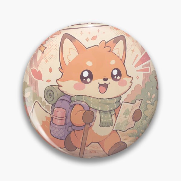 Item preview, Kawaii Fox Autumn Forest Backpacker designed and sold by Gift Phrase Studio.