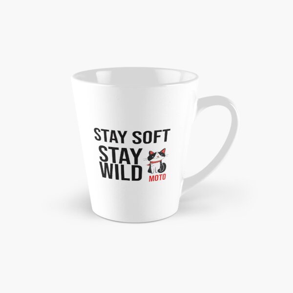 Item preview, Stay Soft Stay Wild Cat Moto - Cute Inspirational Cat Lover Design designed and sold by PrintforDesign.