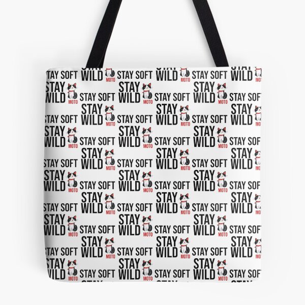 Item preview, Stay Soft Stay Wild Cat Moto - Cute Inspirational Cat Lover Design designed and sold by PrintforDesign.