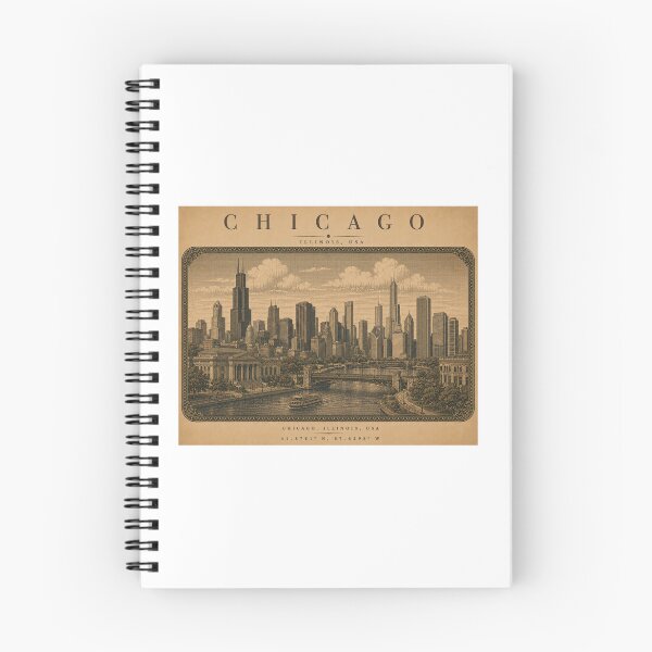 Item preview, Chicago | Vintage Travel City Design designed and sold by Fm204.