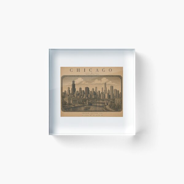 Item preview, Chicago | Vintage Travel City Design designed and sold by Fm204.