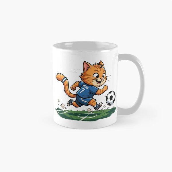 Item preview, Striker Cat: Cute Cartoon Soccer Kitten Jersey #7 designed and sold by CatstheticShop1.