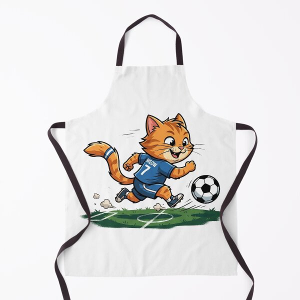 Item preview, Striker Cat: Cute Cartoon Soccer Kitten Jersey #7 designed and sold by CatstheticShop1.
