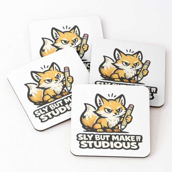 Item preview, Funny Study Fox Sticker | Sly But Make It Studious | Book Lover Gift designed and sold by Moonveil_Studio.