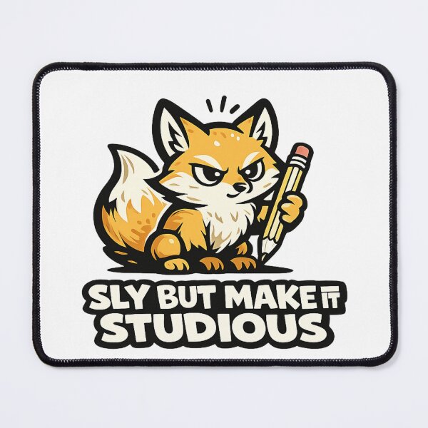 Item preview, Funny Study Fox Sticker | Sly But Make It Studious | Book Lover Gift designed and sold by Moonveil_Studio.