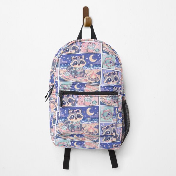 Item preview, Kawaii Raccoon Night Beach Vacation designed and sold by Magmashup.