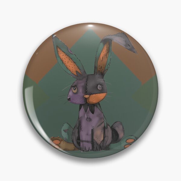 Item preview, Abstract Stitched Gothic Bunny – Creepy Cute Plush Rabbit designed and sold by Szpaku desart .