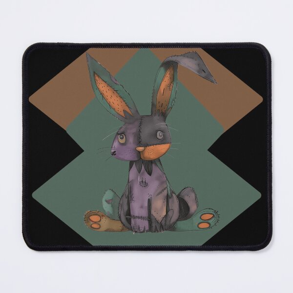 Item preview, Abstract Stitched Gothic Bunny – Creepy Cute Plush Rabbit designed and sold by Szpaku desart .