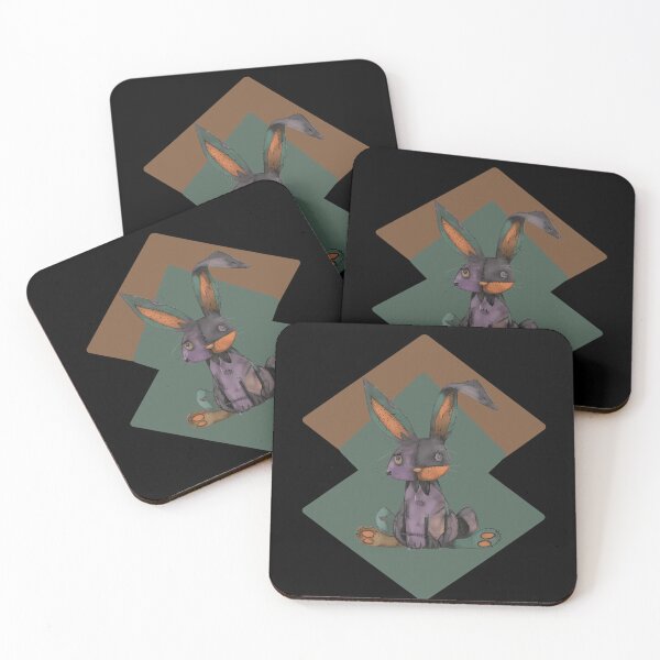 Item preview, Abstract Stitched Gothic Bunny – Creepy Cute Plush Rabbit designed and sold by Szpaku desart .