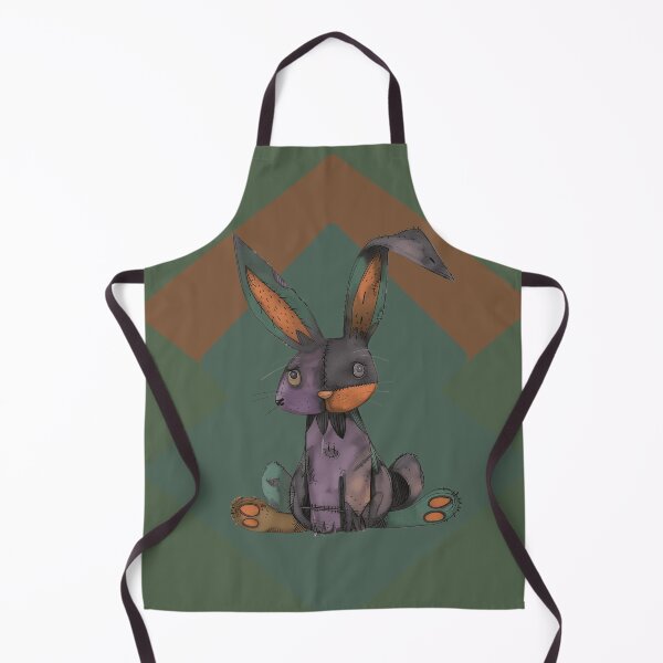 Item preview, Abstract Stitched Gothic Bunny – Creepy Cute Plush Rabbit designed and sold by Szpaku desart .